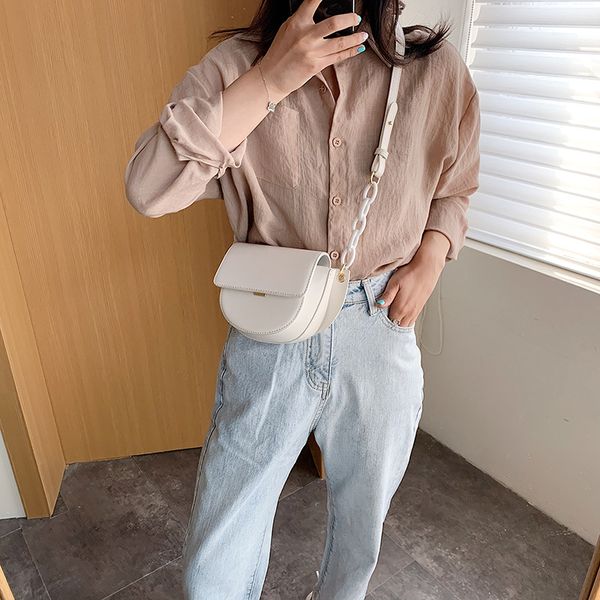 

2020 new women's shoulder bags foreign women's bags korean crossbody fashion saddle