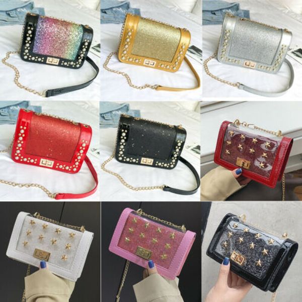 

women glitter clutch bag ladies evening wedding party prom handbag purse fashion