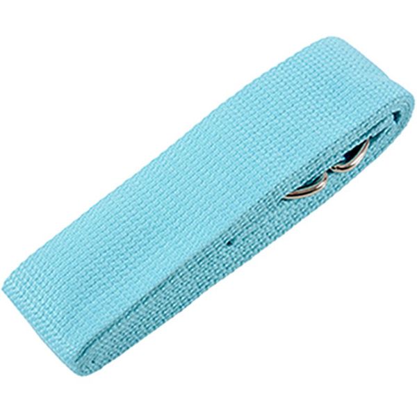 

fashion yoga accessories waist adjustable fitness leg 180cm stretch training strap d-ring cotton belt buckle