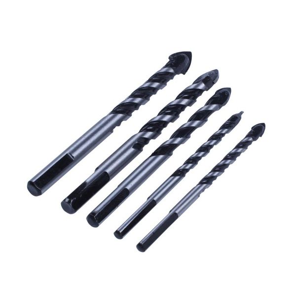 

5 pcs multi-material drill bit set for tile,concrete, brick, glass, plastic and wood tungsten carbide brick wall
