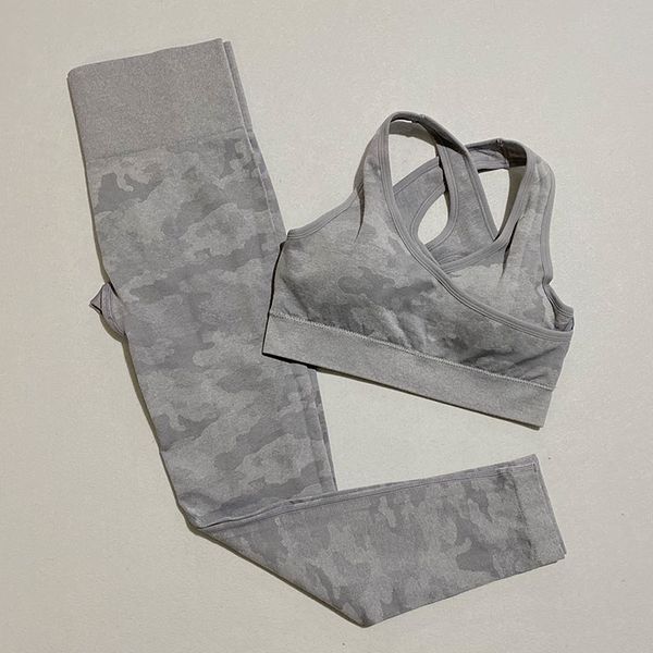 

camo sports set clothing yoga suits for seamless fitness outfit women gym wear push up active wear sets sports bra and shorts