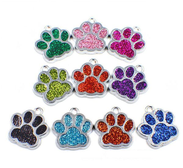 

bling enamel cat dog bear paw prints pendant fit rotating key chain keyrings bracelet necklace bag accessories jewelry making, Bronze;silver