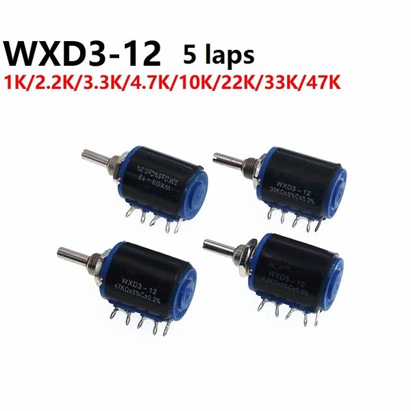 

wxd3-12 wirewound precision multiturn potentiometer 1k 2.2k 3.3k 4.7k 10k 22k 33k 47k