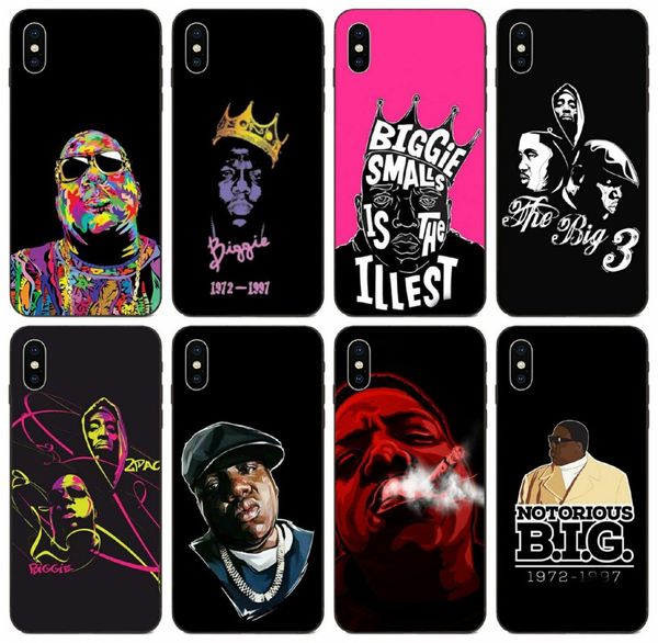 

[tongtrade] the notorious b.i.g case for iphone 11 pro x xs max 8 7 6s 6p 5s 5p galaxy j7 s10 s9 honor 10i 20i htc desire 626 soft tpu case