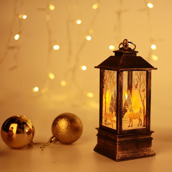 

candle light plastic christmas flame light street lamp home decoration gift party candlestick hanging