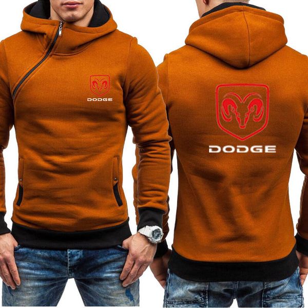 

hoodies men for dodge car logo sweatshirt hoody fashion spring autumn fleece cotton zipper jacket hiphop harajuku male clothing