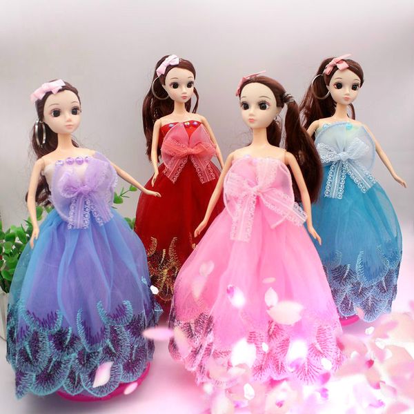 

fashion accessories confused doll key chain pendant large wedding bride doll models 30cm girl's handbag pendant multi color mix and who, Silver