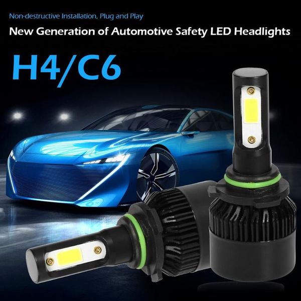 

2pcs s2 series cob led car headlight headlamp h1 / h11 / h7 9005 9004/ 9006/ h13/ h4 /9007 bulbs 8000lm auto led bulbs