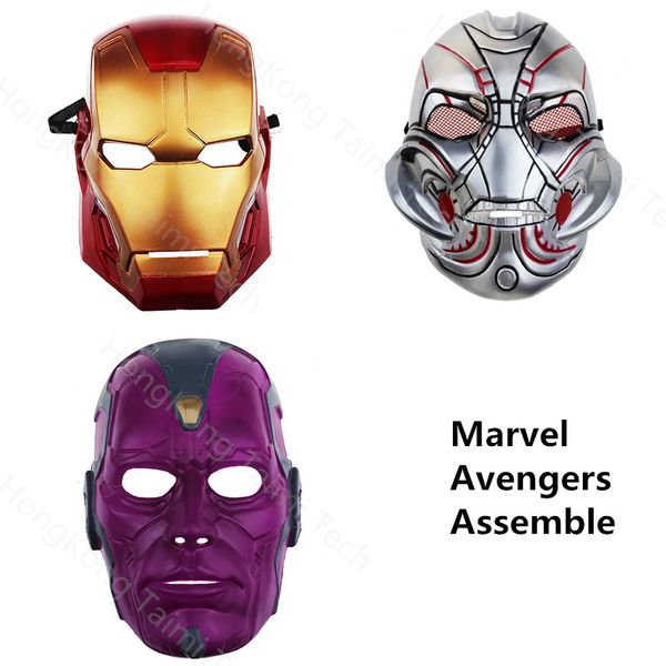 

avenger vision age of ultron party mask iron man black widow legends costumes children cosplay super heros superheroes larp