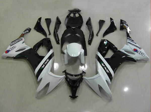 

4gifts нового abs мотоцикл полные обтекатели набор fit для kawasaki ninja zx10r zx10r 2009 2010 2008 08 09 10 10r белой черным