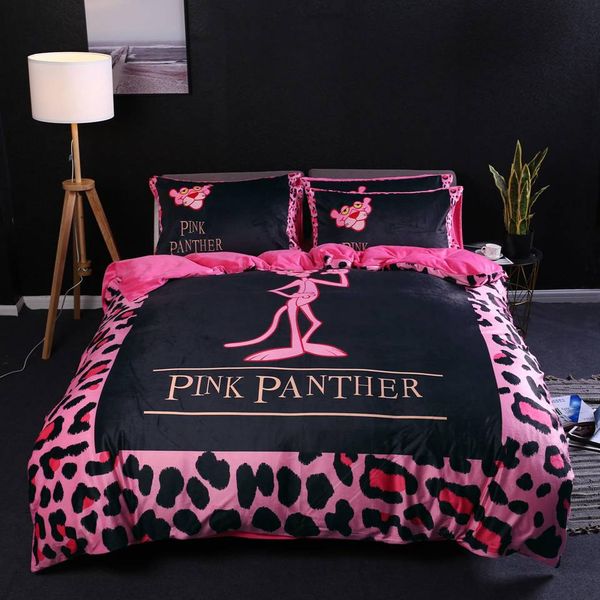 

embroidery v letter white goddess bedding cover cotton dovet set 4pc fashion multicolor bedding supplies 99