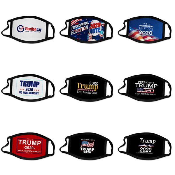 

2020 нового моющегося упругого mascherine рот маски camo print designer trump 4 слоя ушной пыль filtrition маска для man w # 337, Black