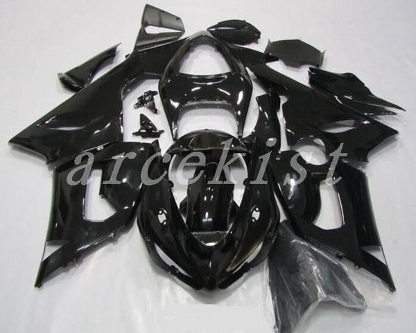 

New fairing kit fit for kawa aki ninja 636 zx 6r zx6r 05 06 2005 2006 ab pla tic bodywork et cu tom black glo y