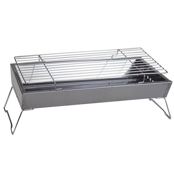 

household portable charcoal thickened hza-8807 stainless steel outdoor grill