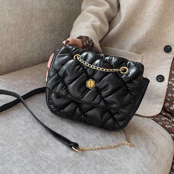 

малая ватная кожа pu crossbody сумка для женщин моды цепи плеча сумки женщина сумки и кошельки болса feminina