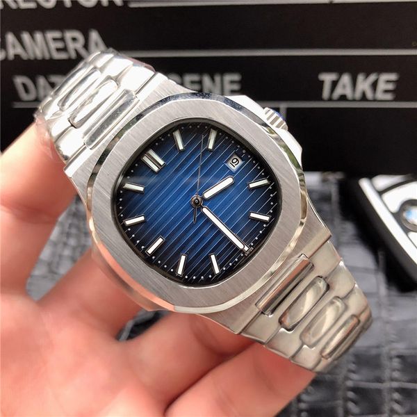 

часы с автоматическим механизмом продажа роскошные мужские дизайнерские часы с синим лицом 316 стальные механические наручные часы с механиз, Slivery;brown