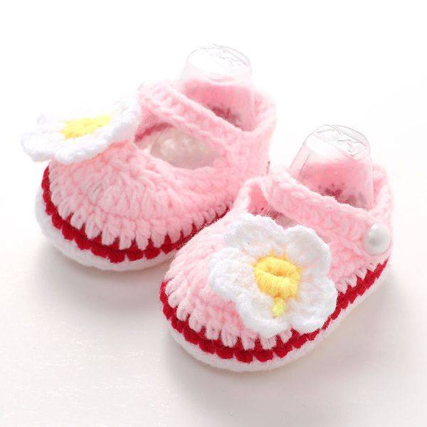 

new sale infant boys girls shoes knitting crochet buckle winter boots kids newborn toddler walking shoes