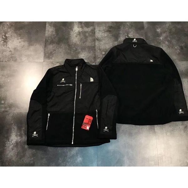 

n f x mmj mastermind japan fleece jackets stand collar jacket embroidery jackets men coats fashion outerwear s~xl hfttjk021, Black;brown