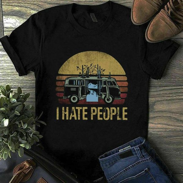 

go camping i hate people black t shirt m 6 xl, White;black