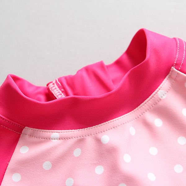 

baby swimwear long sleeve flamingo print child bathing suit girl upf50 toddler children swimming suit girls swimsuit beach wear, White