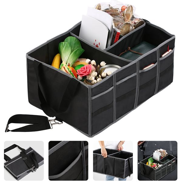 

portable foldable multipurpose car felt cloth folding storage box organizer case auto multi-use tools car organizer box bags