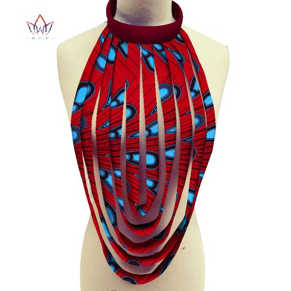 

2019 african multi-layered rope necklace ankara jewelry african print multistrand necklace africa wax necklaces sp059, Golden;silver
