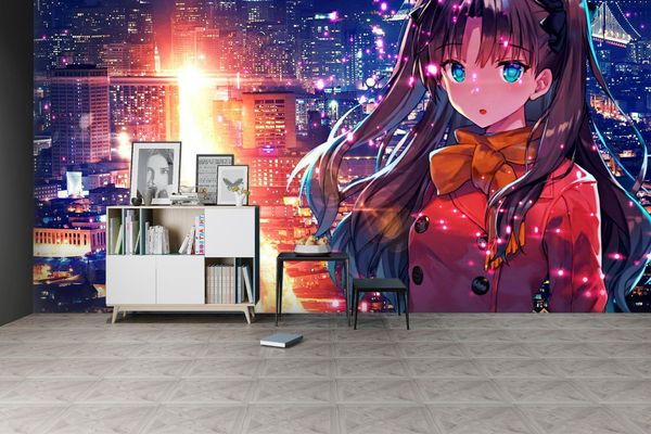 

self-adhesive] 3d fate stay night 6358 japan anime wall paper mural wall print decal murals