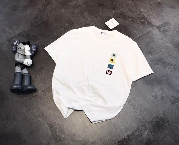 

женская футболка новая мода милые выражения животных микро-глава повседневная женская футболка хорошо продается, White