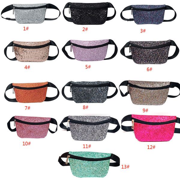 

pink bags shining color waist bag bright colors hip packs popular glow bags flashing bright color sport bags 13 colors ing, Blue;gray