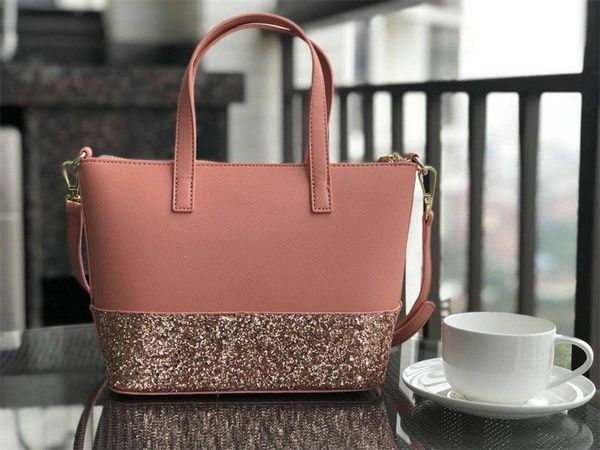 

designer glitter shining crossbody bags handbags shoulder bag 3 colors small size pu patchwork purse totes