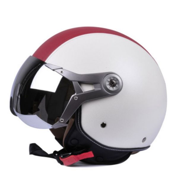 

l-xl vintage motorcycle open face retro helmet cruise chopper biker pilot