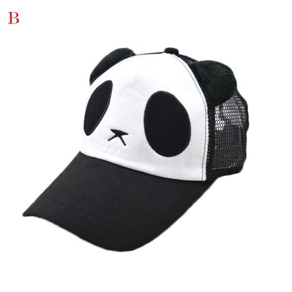 

2019 summer new panda mesh cotton baseball cap women cute ears curved brim caps beach men snapback gorra hombre, Blue;gray