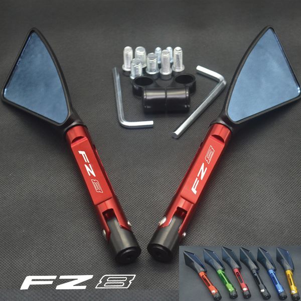 

universal motorcycle mirror cnc side rearview for fz8 fz-8