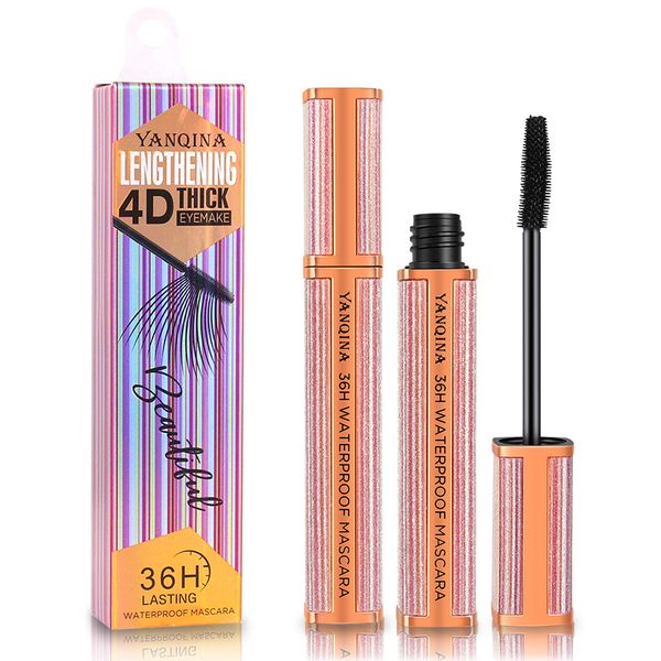 

factory price qic mascara for eyelashes starry 4d mascara full professional makeup long curling thick eyelash extend cosmetics j2203
