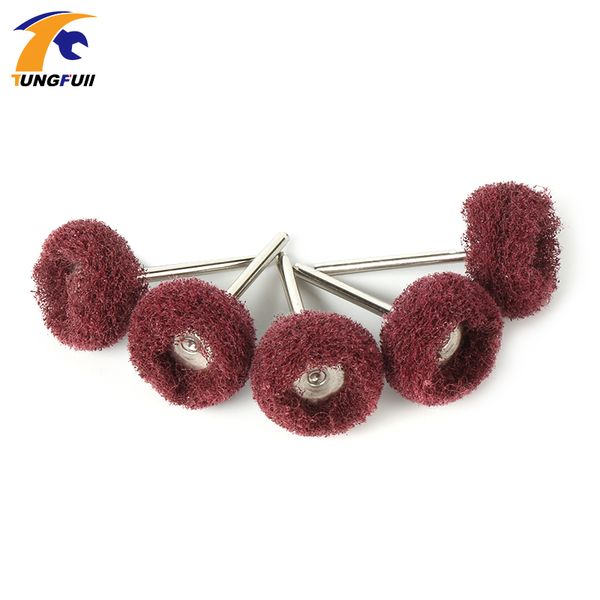 

tungfull power tool scouring pad grinding head dremel accessories nylon fiber polishing wheel grinder brushes for dremel rotary