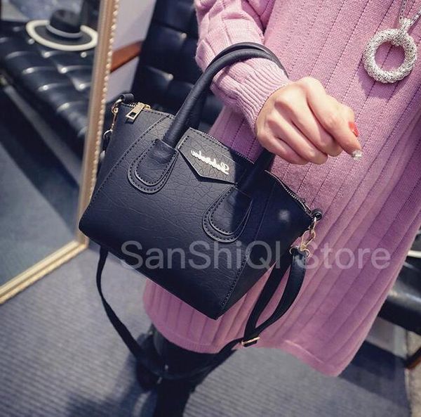 

мода новые сумки высокое качество искусственная кожа женская сумка корея мини улыбка лицо пакет женщин сумка messenger лопнул трещина