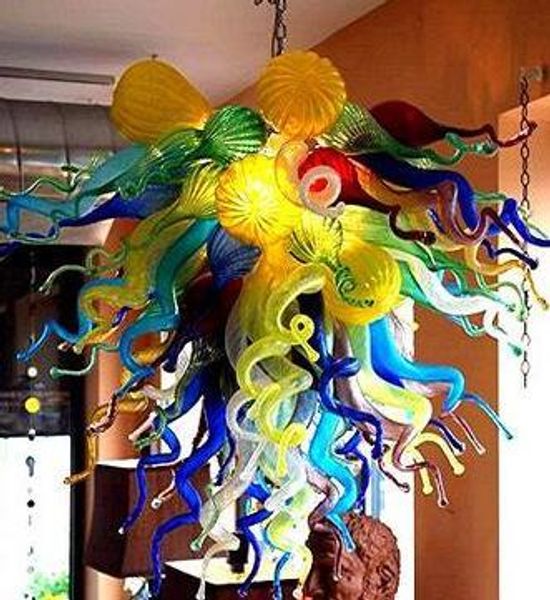 

2020 new design fashion style murano glass table centerpieces led light blown glass chandelier lightings