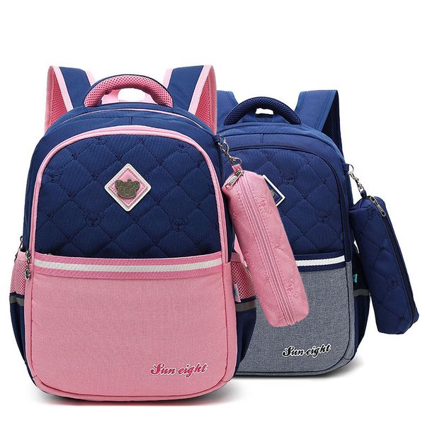 Fashion Orthopedic Backpack Girl School Bags Zipper Kid School Bag