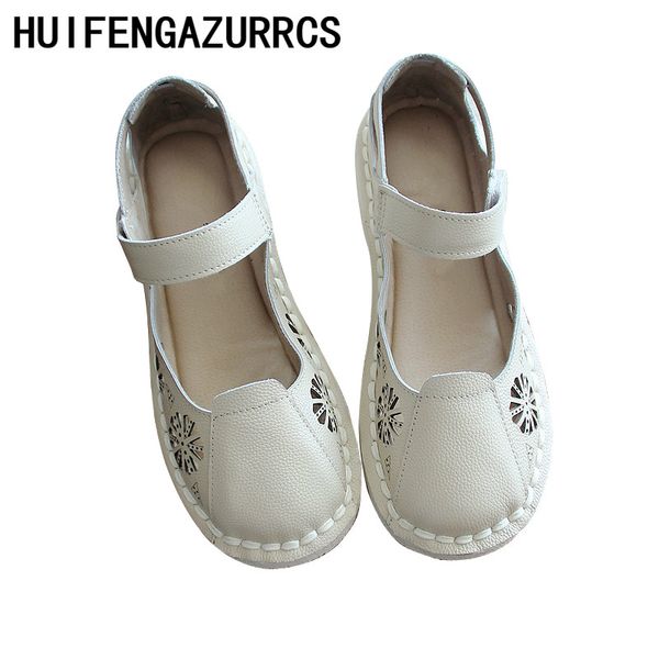 

huifengazurrcs-original handicraft handmade shoes,cotton and linen hollow sandals,summer casual shallow flat soles women's shoes, Black