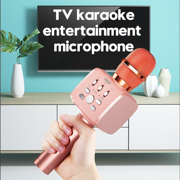 

joyroom bluetooth karaoke microphone jr-mc3 portable handheld wireless karaoke mic speaker machine for iphone samsung pc all smartphone