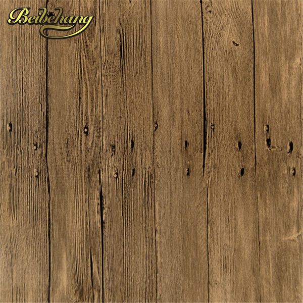

chinese style vintage pvc wallpaper wood textured wall paper living room bedding room realistic effect home decoration