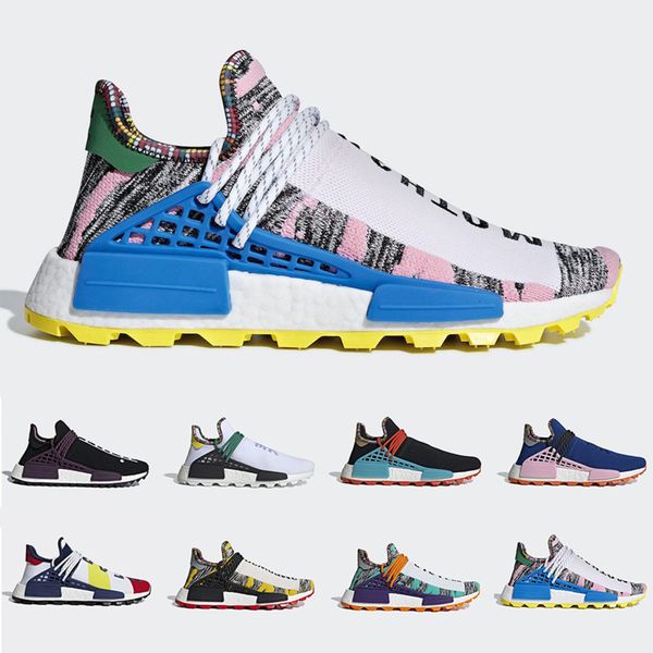 

new arrival inspiration solar pack human race trail running shoes men women pharrell williams hu heart mind equality sports runner sneakers