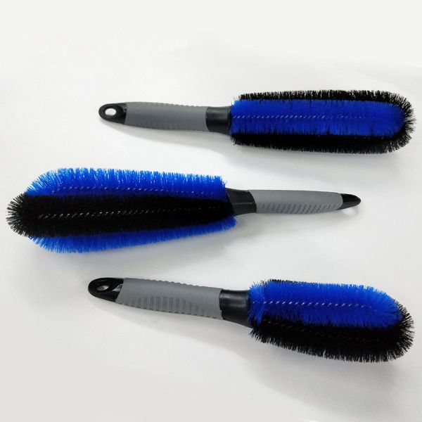 

1pc vehicle tire brush washing tools car tire rim cleaning handle brush car motorcycle repair tools