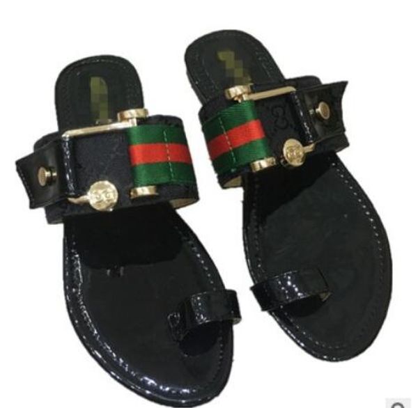 

men's summer sandals for women's beach slide luxury slippers for women's designer shoes printed in leather floral bee 36-46 b, Black
