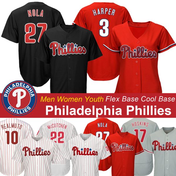 

philadelphia rhys hoskins phillies bryce harper jersey jean segura scott kingery maikel franco j. t. realmuto custom baseball jerseys, Blue;black