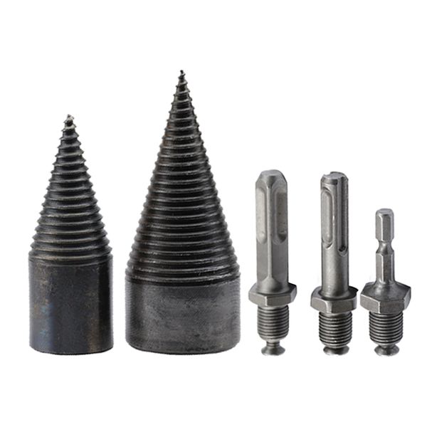 

firewood chopper drill bits power tool drill bits splitting cone 32/42mm wood drilling tool set household wood cutting tools