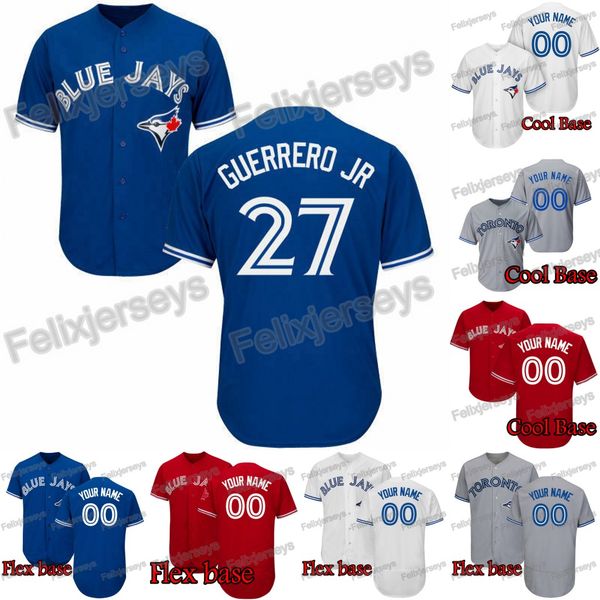 

11 Bo Bichette Toronto Vladimir Guerrero Jr Justin Smoak Luke Maile Freddy Galvis Randal Grichuk Hernandez McKinney Drury Blue Jays Jersey