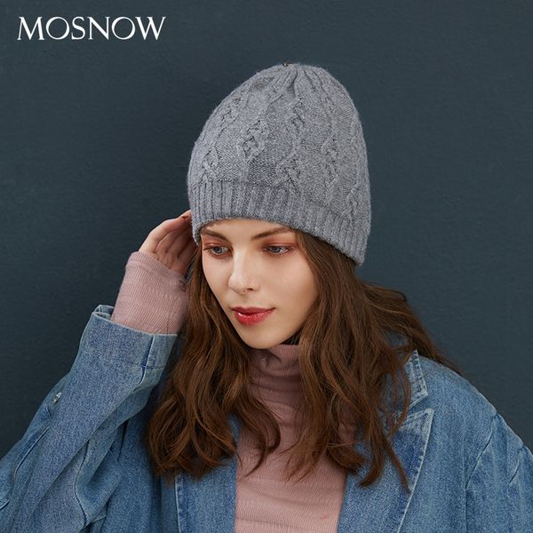 

winter wool hat female skullies beanies for women fashion caps twist pattern beanies warm and wind-proof hats, Blue;gray