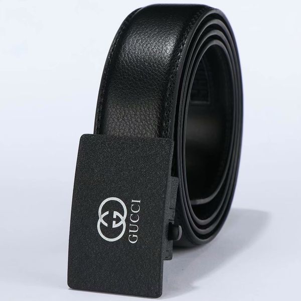 

2020men's imitation belt alloy automatic belt buckle business casual fashion men's belt, Blue;gray