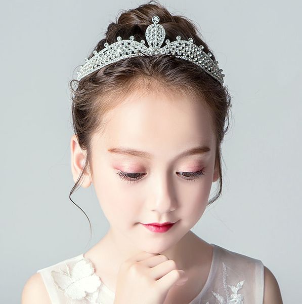 Beauty Silver Flowers Girls Head Pieces Flower Girls Head Pieces